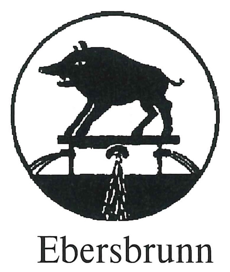 Das Wappen von Ebersbrunn mit Link zum Ortsteil Ebersbrunn.