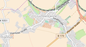 Lageplan der Gemeinde Lichtentanne